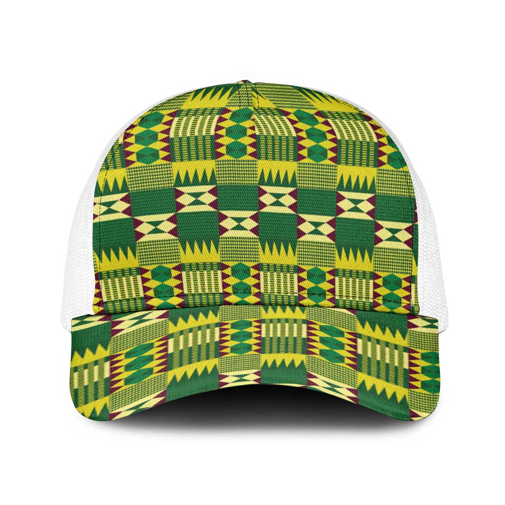 African Kente Pattern Baseball Net Cap Sika Fre Mogya - Wonder Print Shop