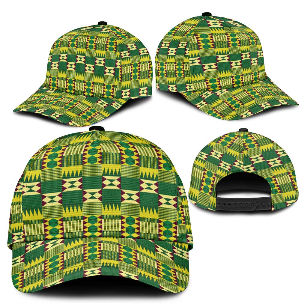 African Kente Pattern Classic Cap Sika Fre Mogya - Wonder Print Shop