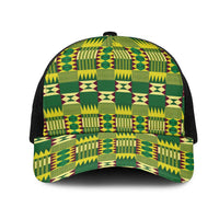 African Kente Pattern Mesh Trucker Cap Sika Fre Mogya - Wonder Print Shop