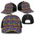 African Kente Pattern Baseball Net Cap Fathia Fata Nkrumah - Wonder Print Shop