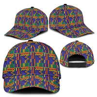African Kente Pattern Classic Cap Fathia Fata Nkrumah - Wonder Print Shop