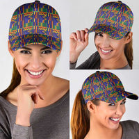 African Kente Pattern Classic Cap Fathia Fata Nkrumah - Wonder Print Shop