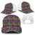 African Kente Pattern Mesh Trucker Cap Fathia Fata Nkrumah - Wonder Print Shop