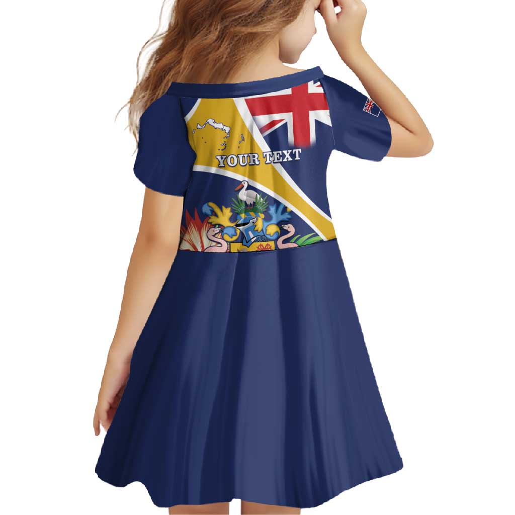 Personalised Turks And Caicos Islands Family Matching Short Sleeve Bodycon Dress and Hawaiian Shirt Coat Of Arms Tropical Flower - Wonder Print Shop