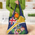Personalised Turks And Caicos Islands Grocery Bag Coat Of Arms Tropical Flower