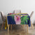 Personalised Turks And Caicos Islands Tablecloth Coat Of Arms Tropical Flower - Wonder Print Shop
