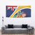 Personalised Turks And Caicos Islands Tapestry Coat Of Arms Tropical Flower - Wonder Print Shop