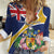 Personalised Turks And Caicos Islands Women Casual Shirt Coat Of Arms Tropical Flower - Wonder Print Shop