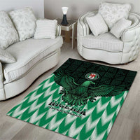 Nigeria Football Area Rug Go Super Eagles Sporty Style - Wonder Print Shop