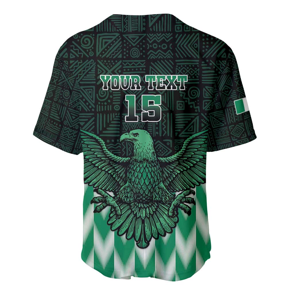 Custom Nigeria Football Baseball Jersey Go Super Eagles Sporty Style - Wonder Print Shop