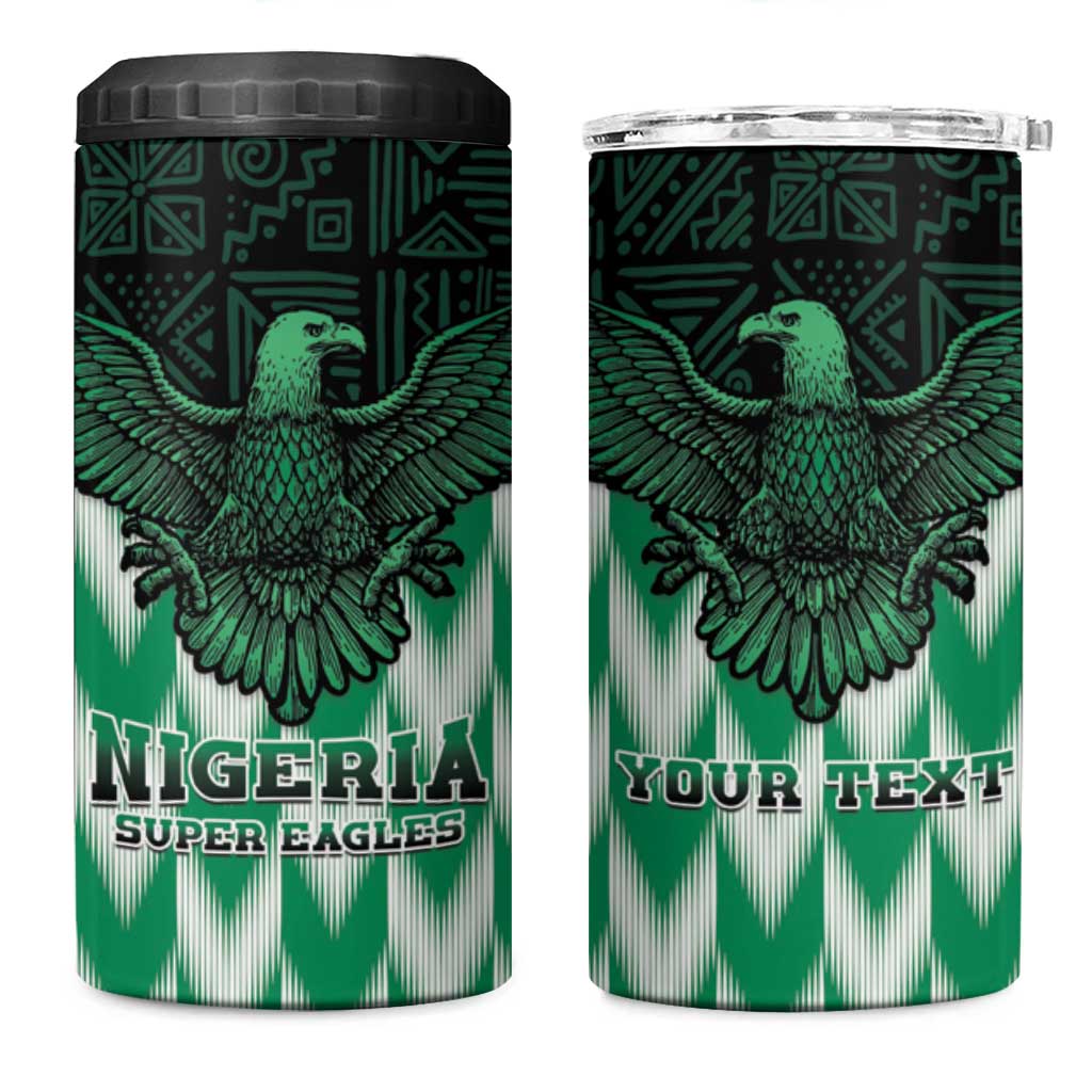 Custom Nigeria Football 4 in 1 Can Cooler Tumbler Go Super Eagles Sporty Style - Wonder Print Shop
