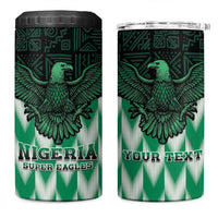 Custom Nigeria Football 4 in 1 Can Cooler Tumbler Go Super Eagles Sporty Style - Wonder Print Shop