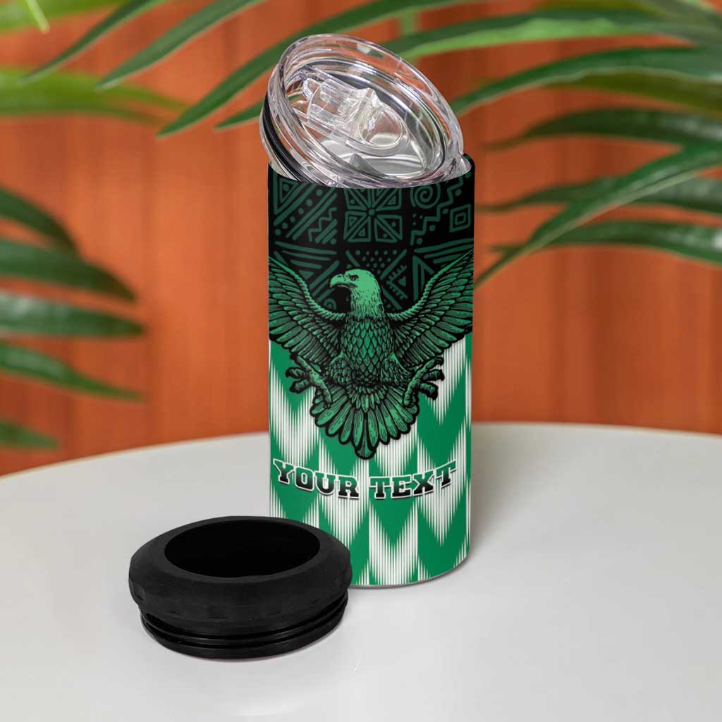 Custom Nigeria Football 4 in 1 Can Cooler Tumbler Go Super Eagles Sporty Style - Wonder Print Shop