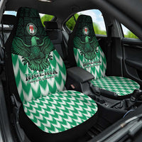 Nigeria Football Car Seat Cover Go Super Eagles Sporty Style - Wonder Print Shop