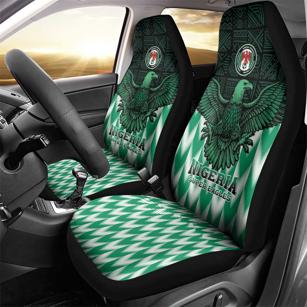 Nigeria Football Car Seat Cover Go Super Eagles Sporty Style - Wonder Print Shop