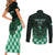 Custom Nigeria Football Couples Matching Short Sleeve Bodycon Dress and Long Sleeve Button Shirt Go Super Eagles Sporty Style - Wonder Print Shop