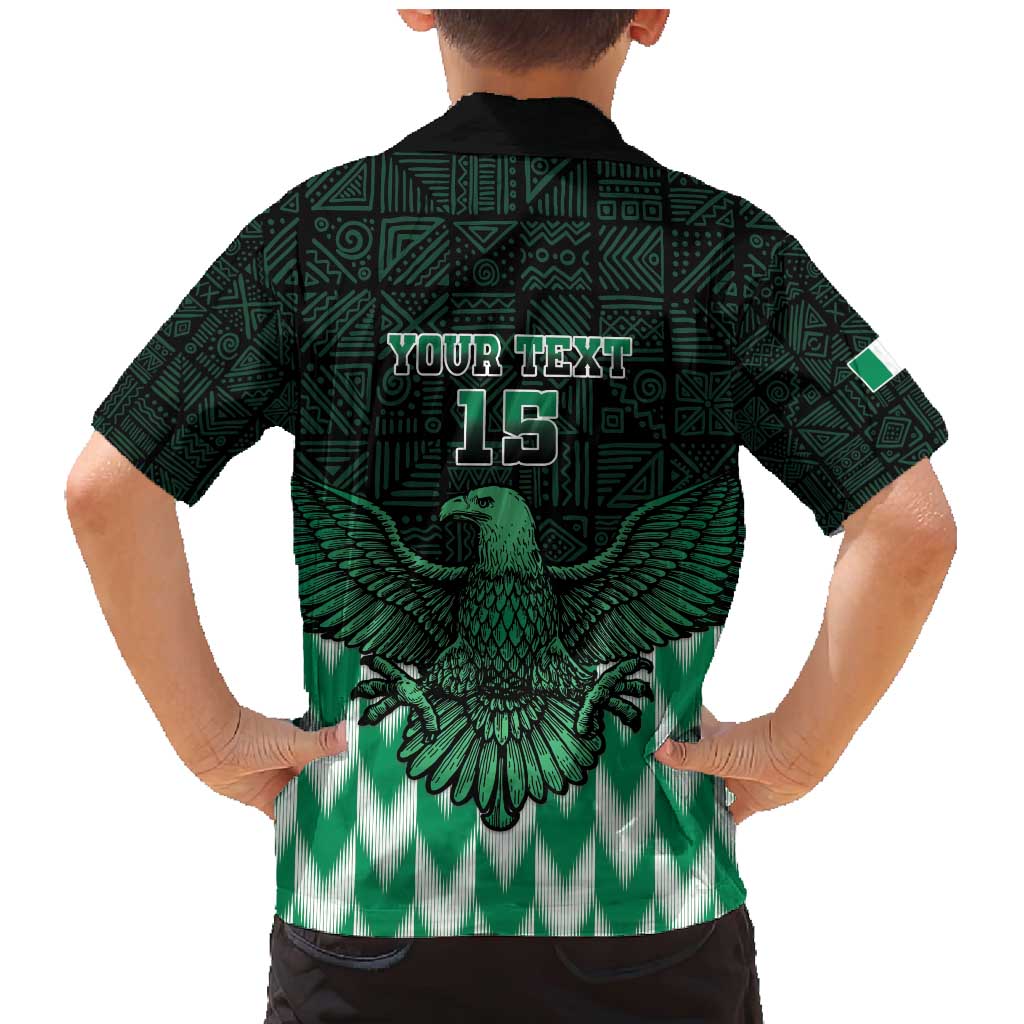 Custom Nigeria Football Family Matching Mermaid Dress and Hawaiian Shirt Go Super Eagles Sporty Style - Wonder Print Shop
