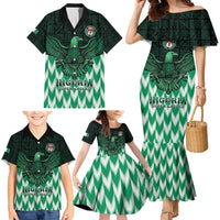 Custom Nigeria Football Family Matching Mermaid Dress and Hawaiian Shirt Go Super Eagles Sporty Style - Wonder Print Shop
