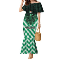 Custom Nigeria Football Family Matching Mermaid Dress and Hawaiian Shirt Go Super Eagles Sporty Style - Wonder Print Shop