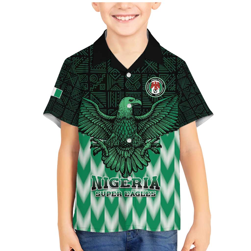Custom Nigeria Football Family Matching Mermaid Dress and Hawaiian Shirt Go Super Eagles Sporty Style - Wonder Print Shop