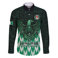 Custom Nigeria Football Family Matching Off The Shoulder Long Sleeve Dress and Hawaiian Shirt Go Super Eagles Sporty Style - Wonder Print Shop