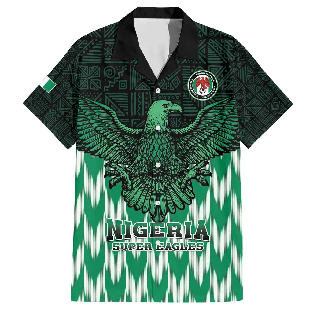 Custom Nigeria Football Family Matching Short Sleeve Bodycon Dress and Hawaiian Shirt Go Super Eagles Sporty Style - Wonder Print Shop