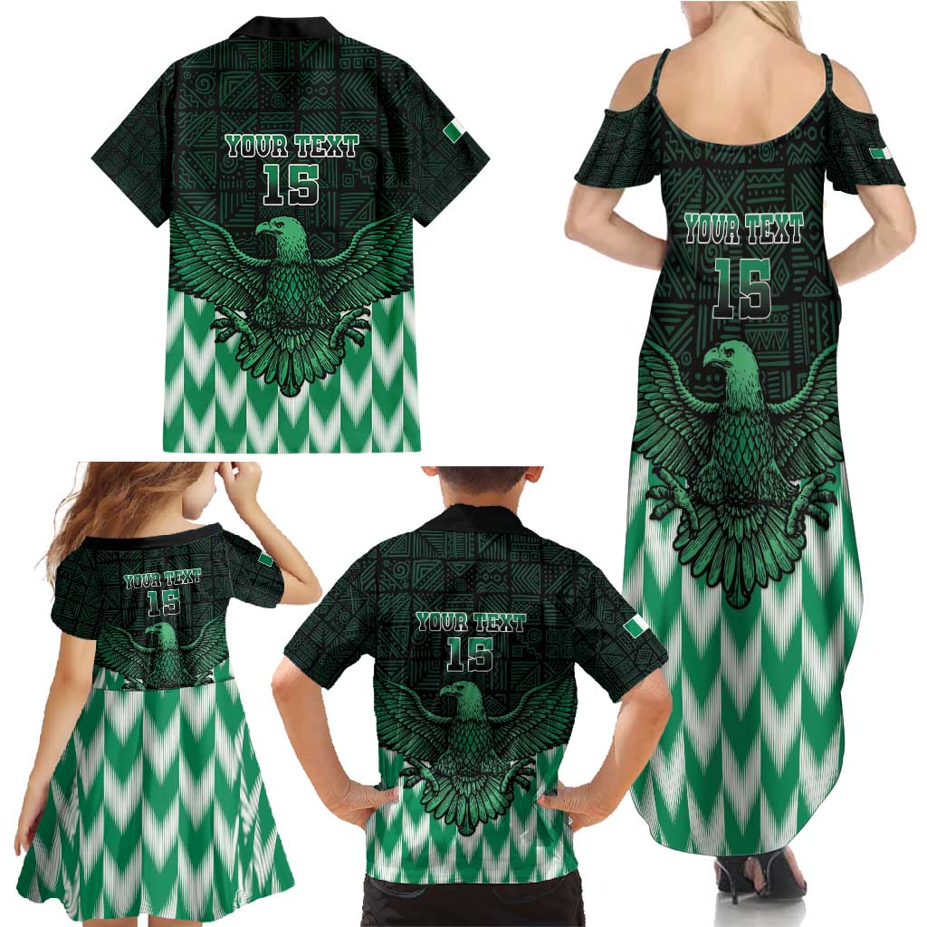 Custom Nigeria Football Family Matching Summer Maxi Dress and Hawaiian Shirt Go Super Eagles Sporty Style - Wonder Print Shop