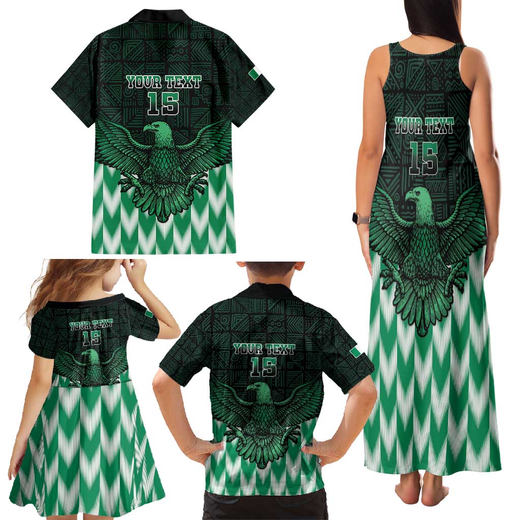 Custom Nigeria Football Family Matching Tank Maxi Dress and Hawaiian Shirt Go Super Eagles Sporty Style - Wonder Print Shop