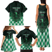 Custom Nigeria Football Family Matching Tank Maxi Dress and Hawaiian Shirt Go Super Eagles Sporty Style - Wonder Print Shop