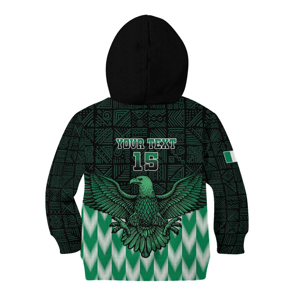 Custom Nigeria Football Kid Hoodie Go Super Eagles Sporty Style - Wonder Print Shop
