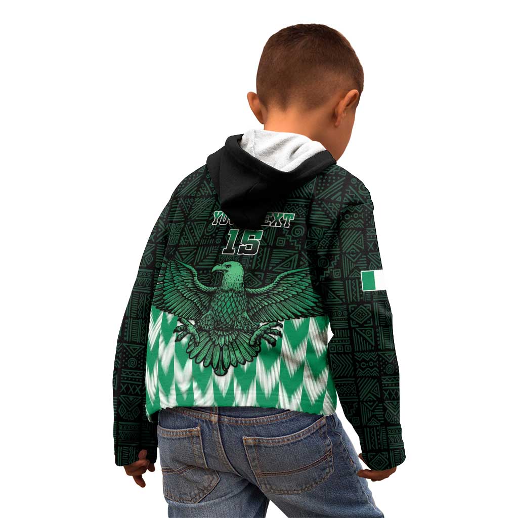 Custom Nigeria Football Kid Hoodie Go Super Eagles Sporty Style - Wonder Print Shop