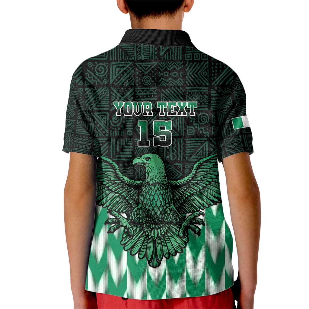 Custom Nigeria Football Kid Polo Shirt Go Super Eagles Sporty Style - Wonder Print Shop