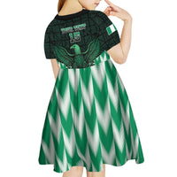 Custom Nigeria Football Kid Short Sleeve Dress Go Super Eagles Sporty Style - Wonder Print Shop