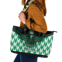 Nigeria Football Leather Tote Bag Go Super Eagles Sporty Style - Wonder Print Shop
