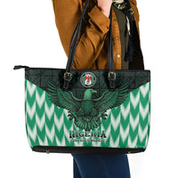 Nigeria Football Leather Tote Bag Go Super Eagles Sporty Style - Wonder Print Shop