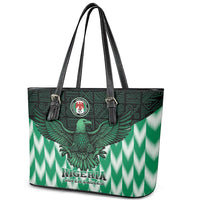 Nigeria Football Leather Tote Bag Go Super Eagles Sporty Style - Wonder Print Shop