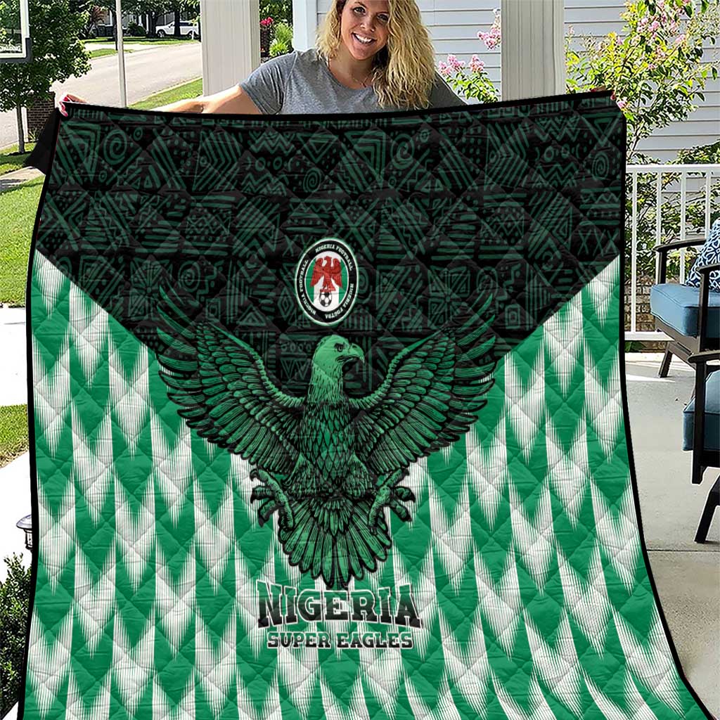 Nigeria Football Quilt Go Super Eagles Sporty Style - Wonder Print Shop