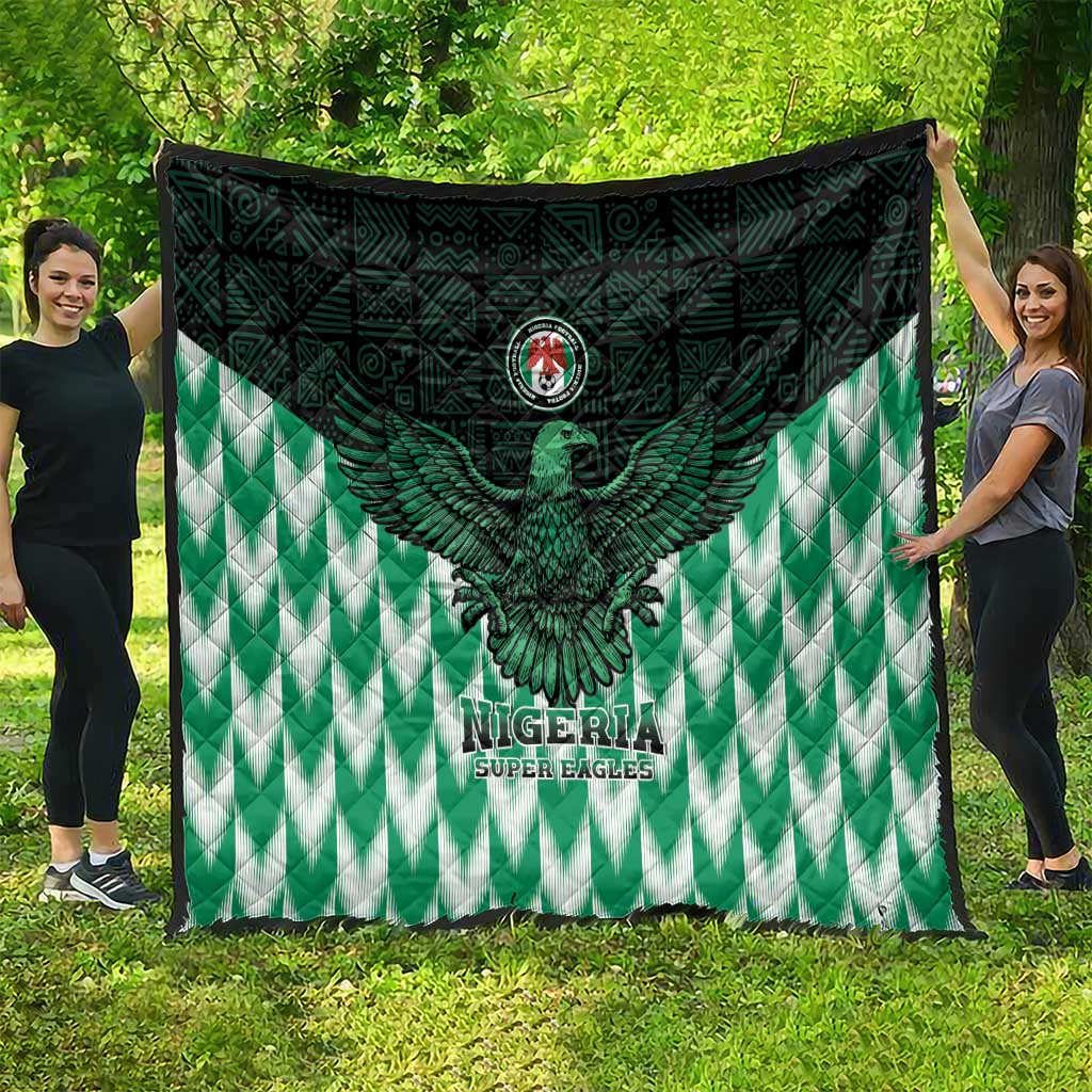 Nigeria Football Quilt Go Super Eagles Sporty Style - Wonder Print Shop