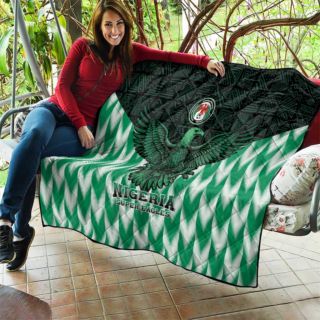 Nigeria Football Quilt Go Super Eagles Sporty Style - Wonder Print Shop