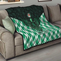 Nigeria Football Quilt Go Super Eagles Sporty Style - Wonder Print Shop