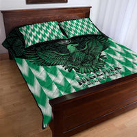 Nigeria Football Quilt Bed Set Go Super Eagles Sporty Style - Wonder Print Shop