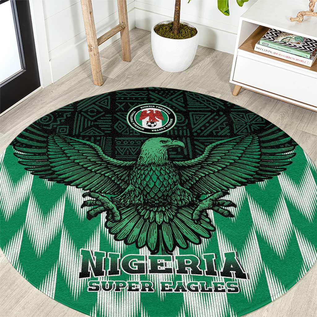 Nigeria Football Round Carpet Go Super Eagles Sporty Style
