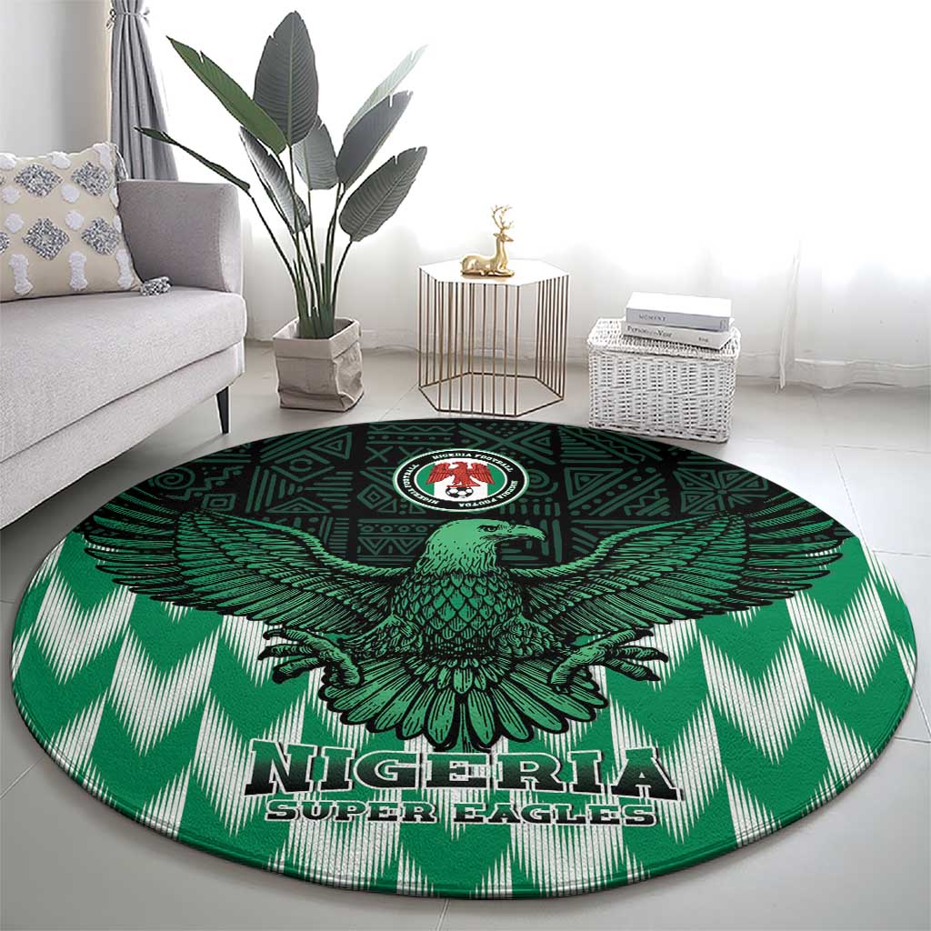 Nigeria Football Round Carpet Go Super Eagles Sporty Style