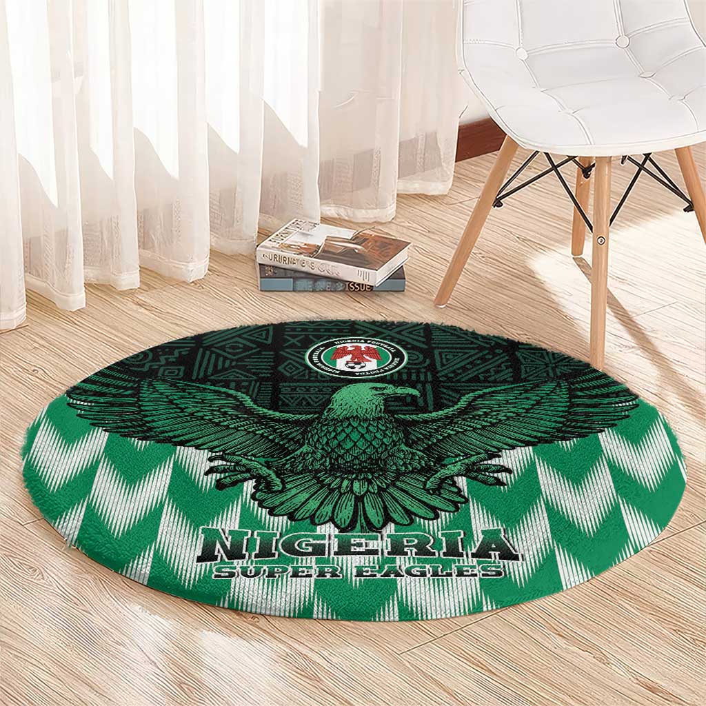 Nigeria Football Round Carpet Go Super Eagles Sporty Style