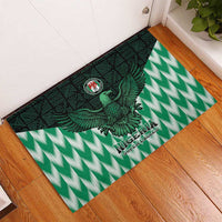 Nigeria Football Rubber Doormat Go Super Eagles Sporty Style - Wonder Print Shop