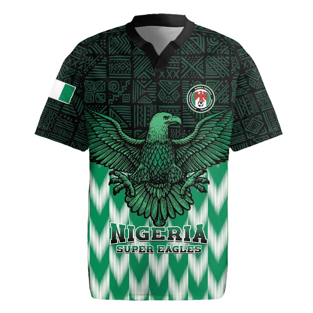 Custom Nigeria Football Rugby Jersey Go Super Eagles Sporty Style - Wonder Print Shop