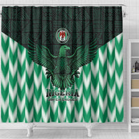 Nigeria Football Shower Curtain Go Super Eagles Sporty Style