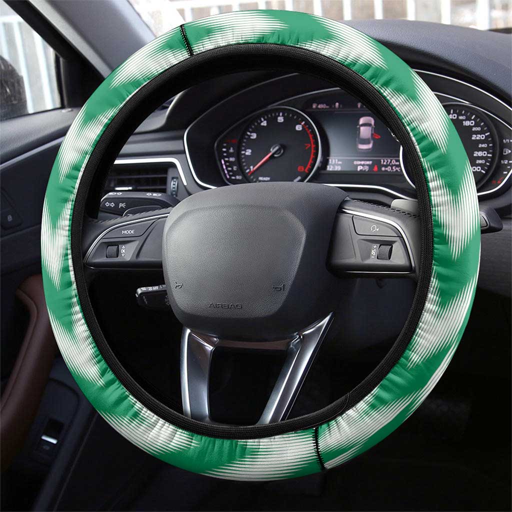 Nigeria Football Steering Wheel Cover Go Super Eagles Sporty Style - Wonder Print Shop