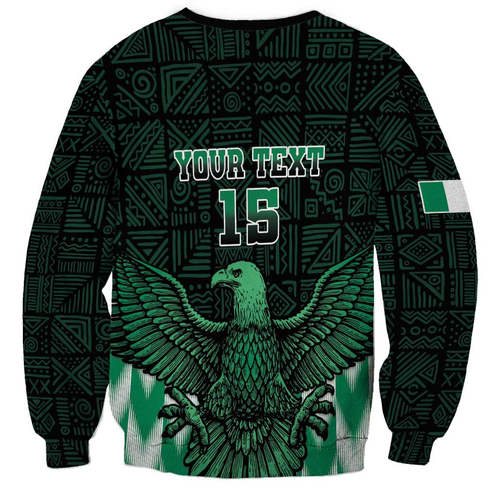 Custom Nigeria Football Sweatshirt Go Super Eagles Sporty Style - Wonder Print Shop