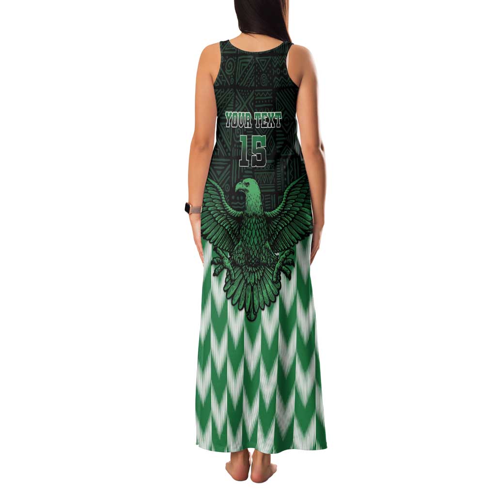 Custom Nigeria Football Tank Maxi Dress Go Super Eagles Sporty Style - Wonder Print Shop